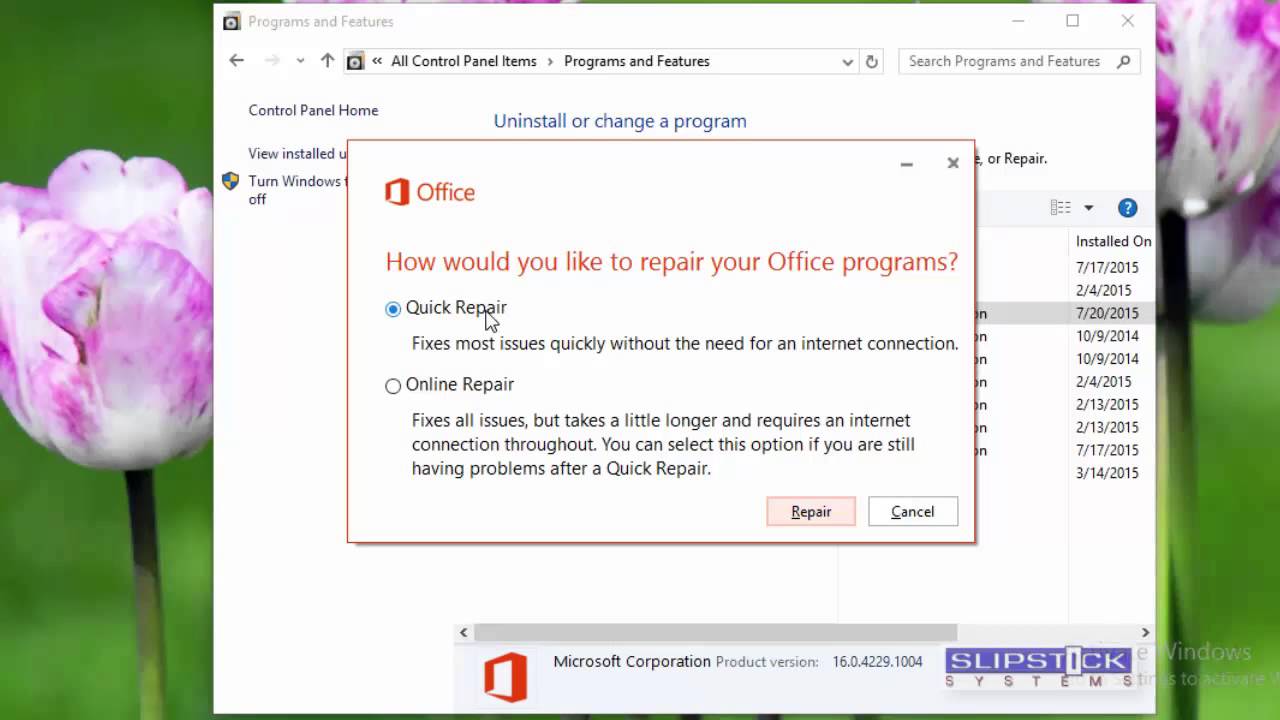 need to redownload office 2016